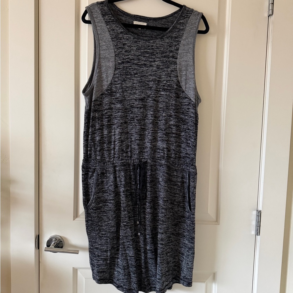 Lou & Grey Charcoal Sleeveless Dress